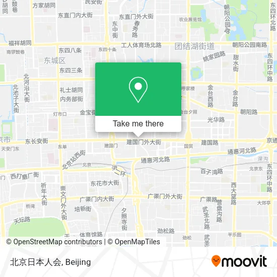 北京日本人会 map