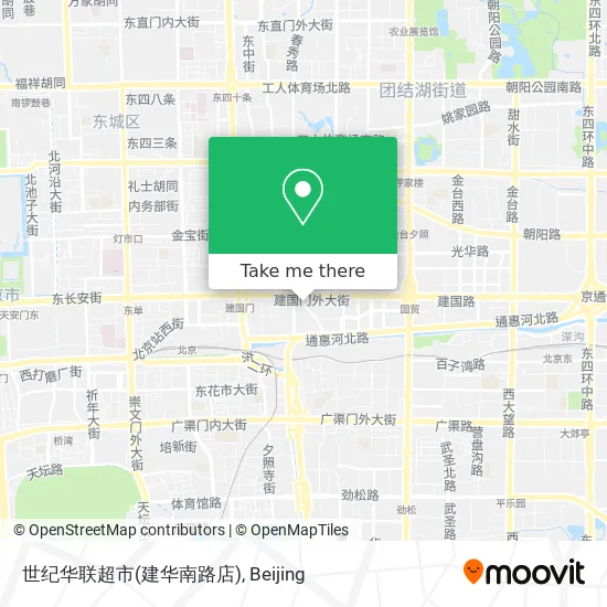 世纪华联超市(建华南路店) map