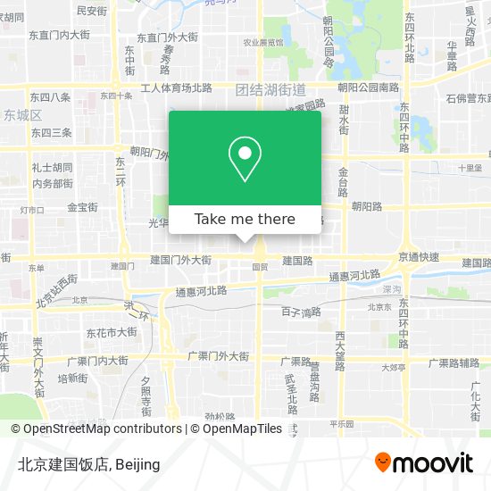 北京建国饭店 map