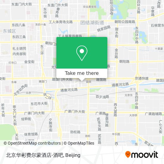 北京华彬费尔蒙酒店-酒吧 map