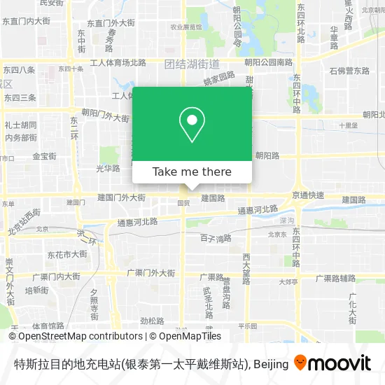 特斯拉目的地充电站(银泰第一太平戴维斯站) map