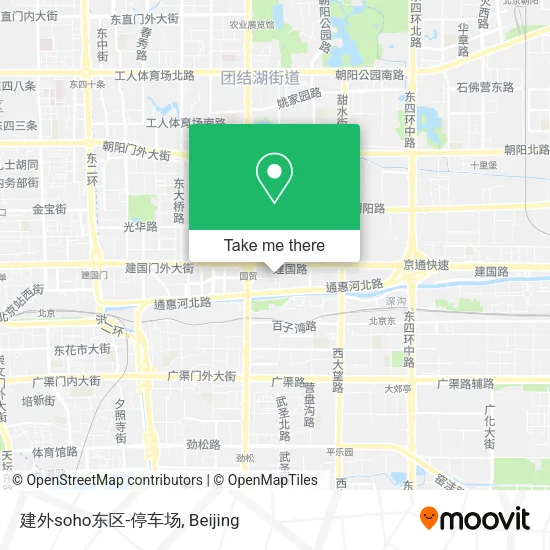 建外soho东区-停车场 map