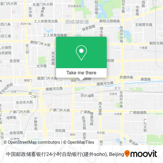 中国邮政储蓄银行24小时自助银行(建外soho) map
