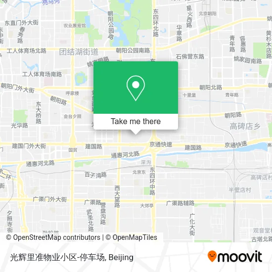 光辉里准物业小区-停车场 map