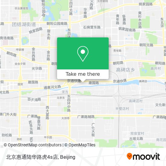 北京惠通陆华路虎4s店 map