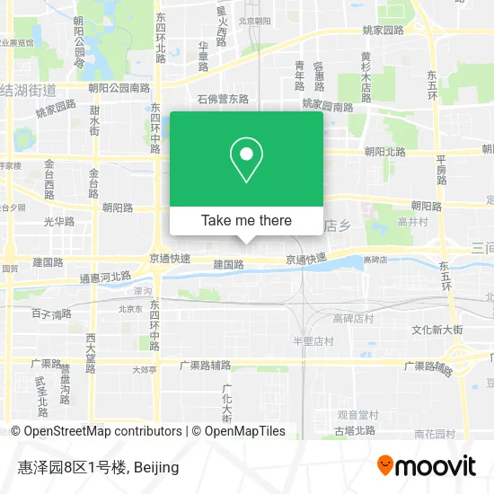 惠泽园8区1号楼 map