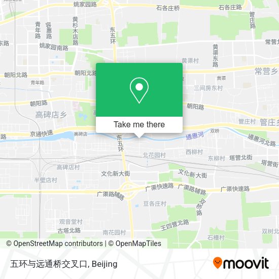 五环与远通桥交叉口 map