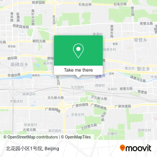 北花园小区1号院 map