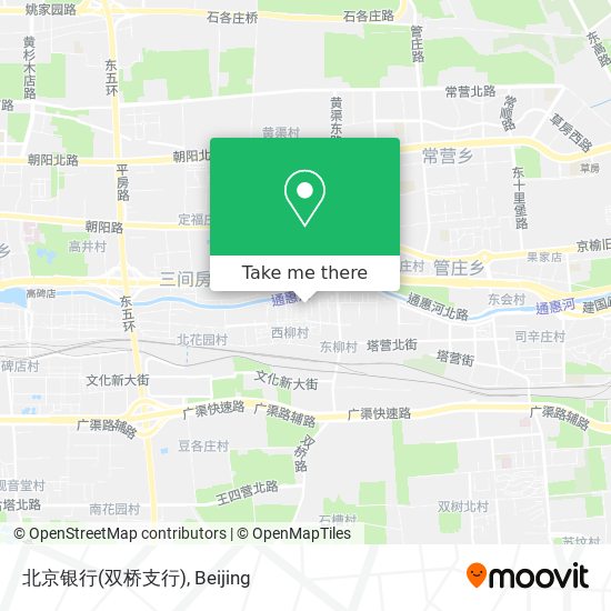 北京银行(双桥支行) map