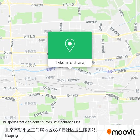 北京市朝阳区三间房地区双柳巷社区卫生服务站 map