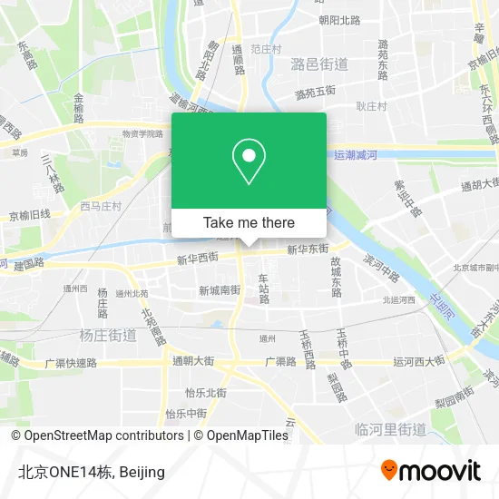 北京ONE14栋 map