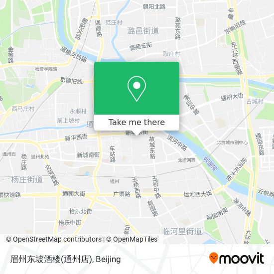 眉州东坡酒楼(通州店) map