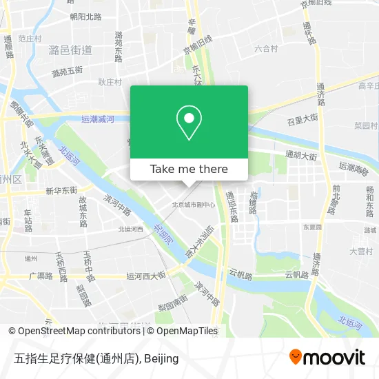 五指生足疗保健(通州店) map