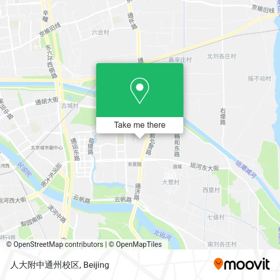 人大附中通州校区 map