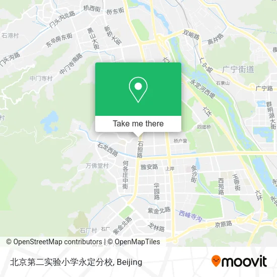 北京第二实验小学永定分校 map