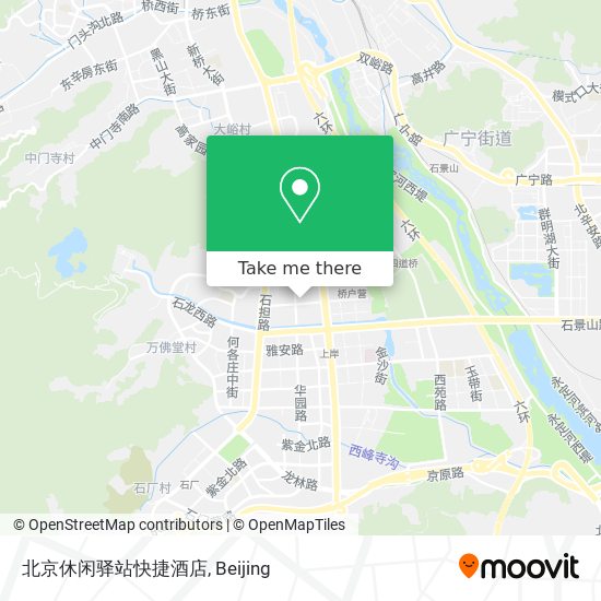 北京休闲驿站快捷酒店 map