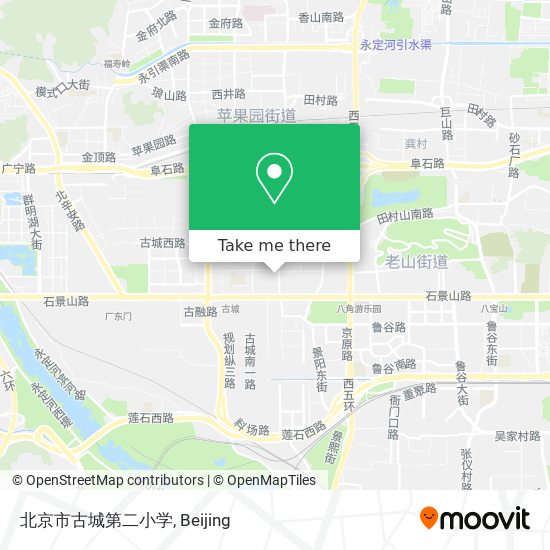 北京市古城第二小学 map