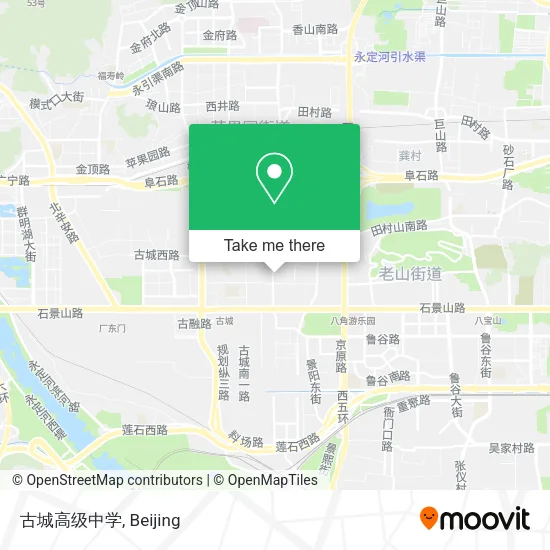 古城高级中学 map