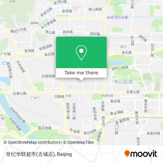 世纪华联超市(古城店) map