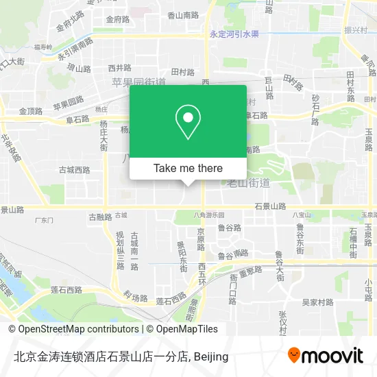 北京金涛连锁酒店石景山店一分店 map