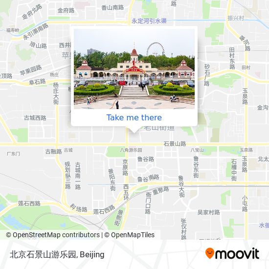 北京石景山游乐园 map