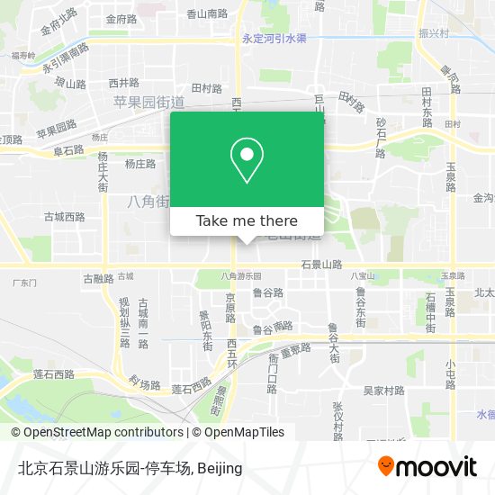 北京石景山游乐园-停车场 map