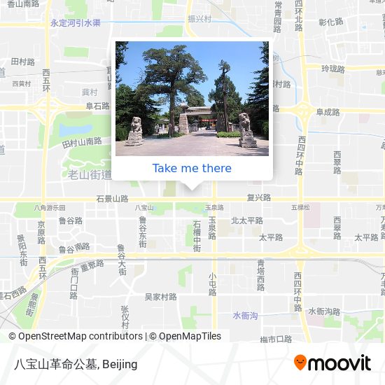 八宝山革命公墓 map