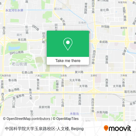 中国科学院大学玉泉路校区-人文楼 map