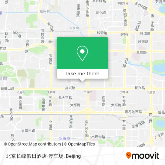 北京长峰假日酒店-停车场 map