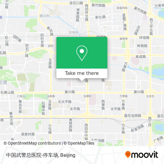 中国武警总医院-停车场 map