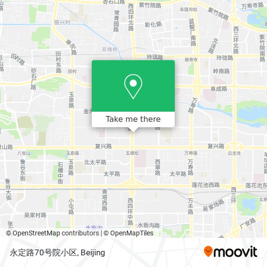 永定路70号院小区 map