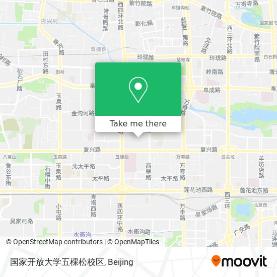 国家开放大学五棵松校区 map
