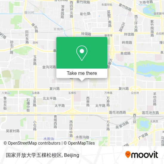 国家开放大学五棵松校区 map
