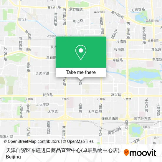 天津自贸区东疆进口商品直营中心(卓展购物中心店) map