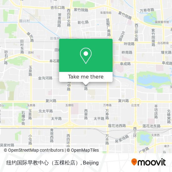 纽约国际早教中心（五棵松店） map