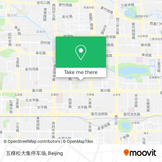 五棵松大集停车场 map