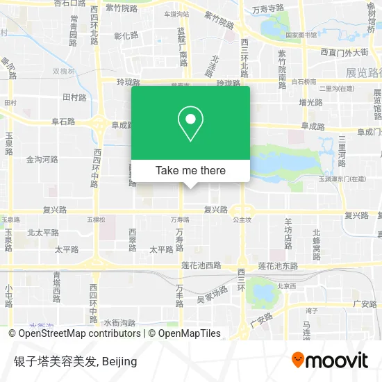 银子塔美容美发 map