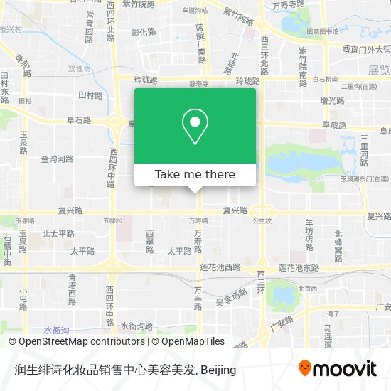 润生绯诗化妆品销售中心美容美发 map