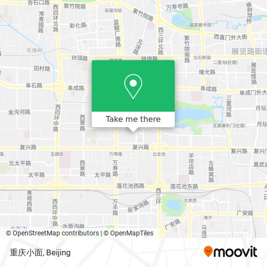 重庆小面 map