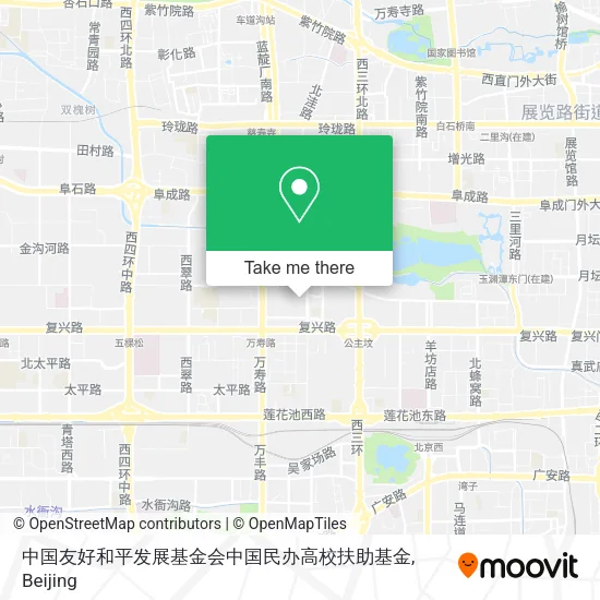 中国友好和平发展基金会中国民办高校扶助基金 map