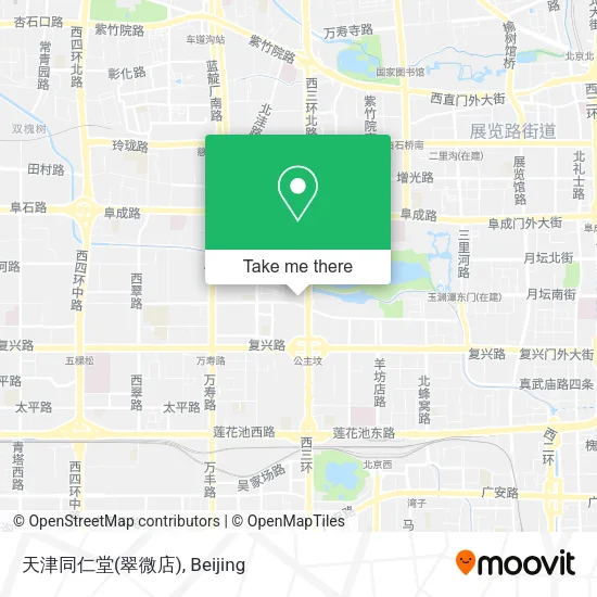天津同仁堂(翠微店) map