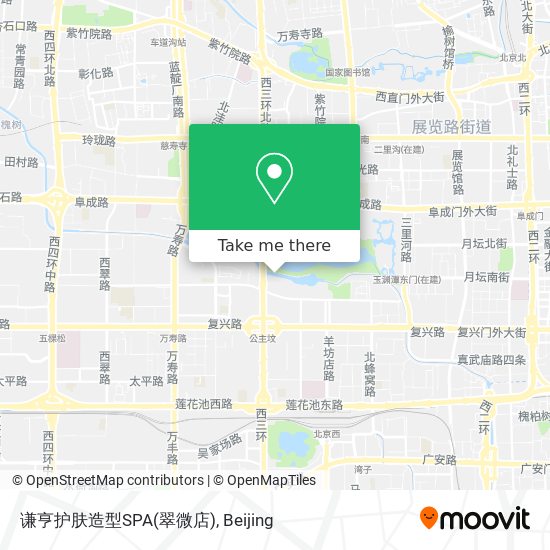 谦亨护肤造型SPA(翠微店) map