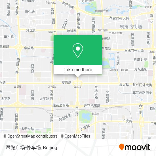 翠微广场-停车场 map