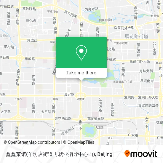 鑫鑫菜馆(羊坊店街道再就业指导中心西) map