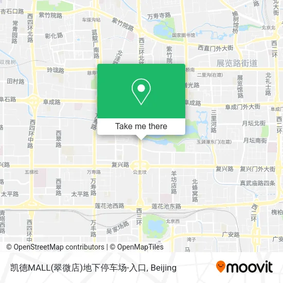 凯德MALL(翠微店)地下停车场-入口 map