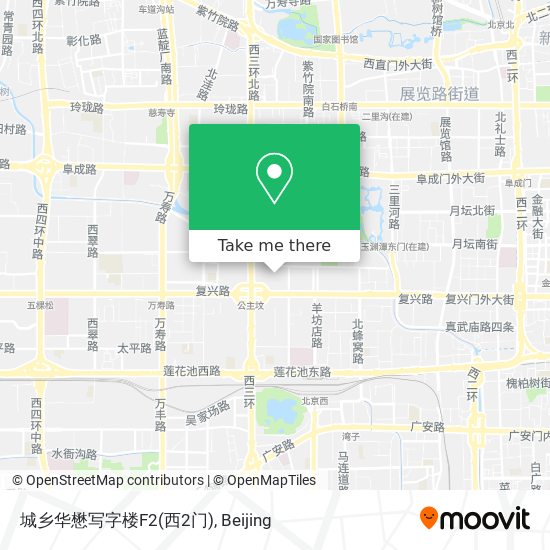 城乡华懋写字楼F2(西2门) map