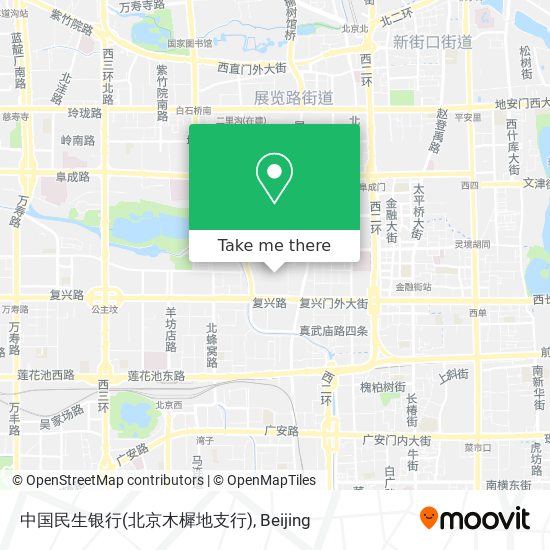 中国民生银行(北京木樨地支行) map