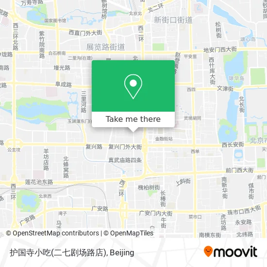护国寺小吃(二七剧场路店) map