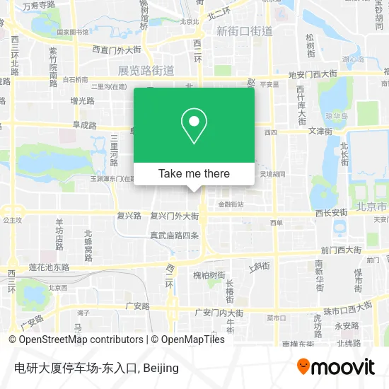 电研大厦停车场-东入口 map
