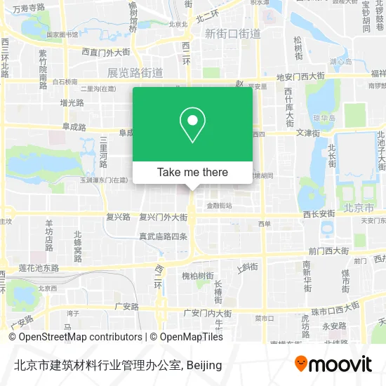 北京市建筑材料行业管理办公室 map